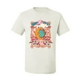 thumbnail image 2 of Wild Bobby Sun and Moon Groovy Vintage Daisy Flowers Stars Vintage Men Tee, White, Large, 2 of 6