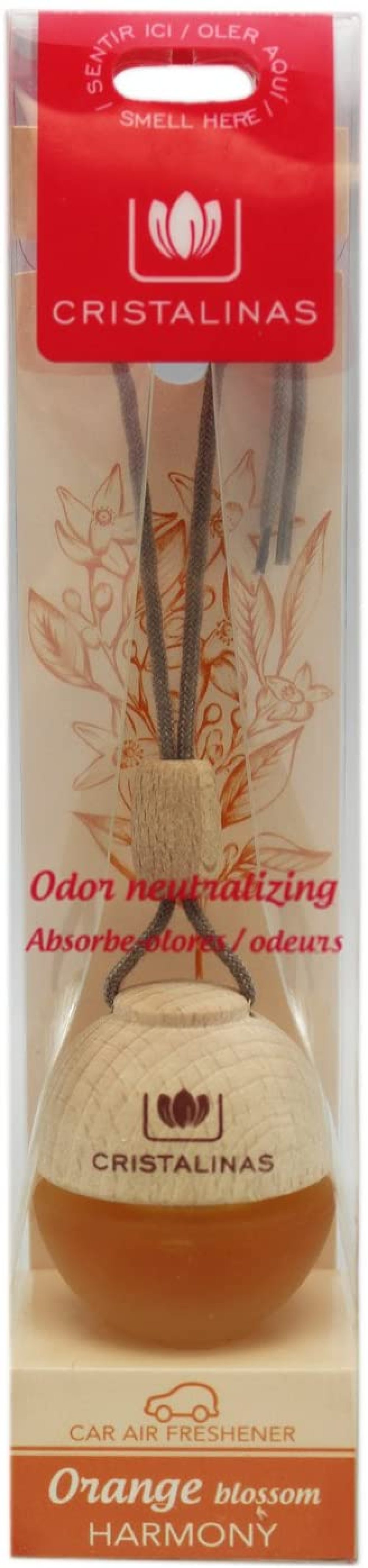 Cristalinas Car air Freshener Orange Blossom Car Air Freshener