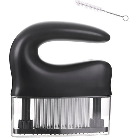 

LFOGoods 48 Blade Meat Tenderizing Tool for Juicy and Delicious Steak ABS Plastic and Stainless Steel Blade Meat Softening Tool Fast Marinade Absorption-Black