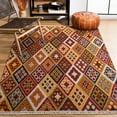 thumbnail image 2 of SAFAVIEH Kilim Derrick Tribal Wool Area Rug, Red/Gold, 3' x 5', 2 of 8