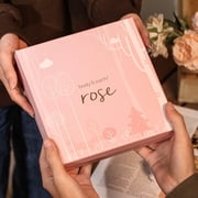 Spa Gift Sets for Women - Rose Bath and Body Mothers Day Gift Baskets, Beauty Birthday Gifts for Her, 6 Pcs