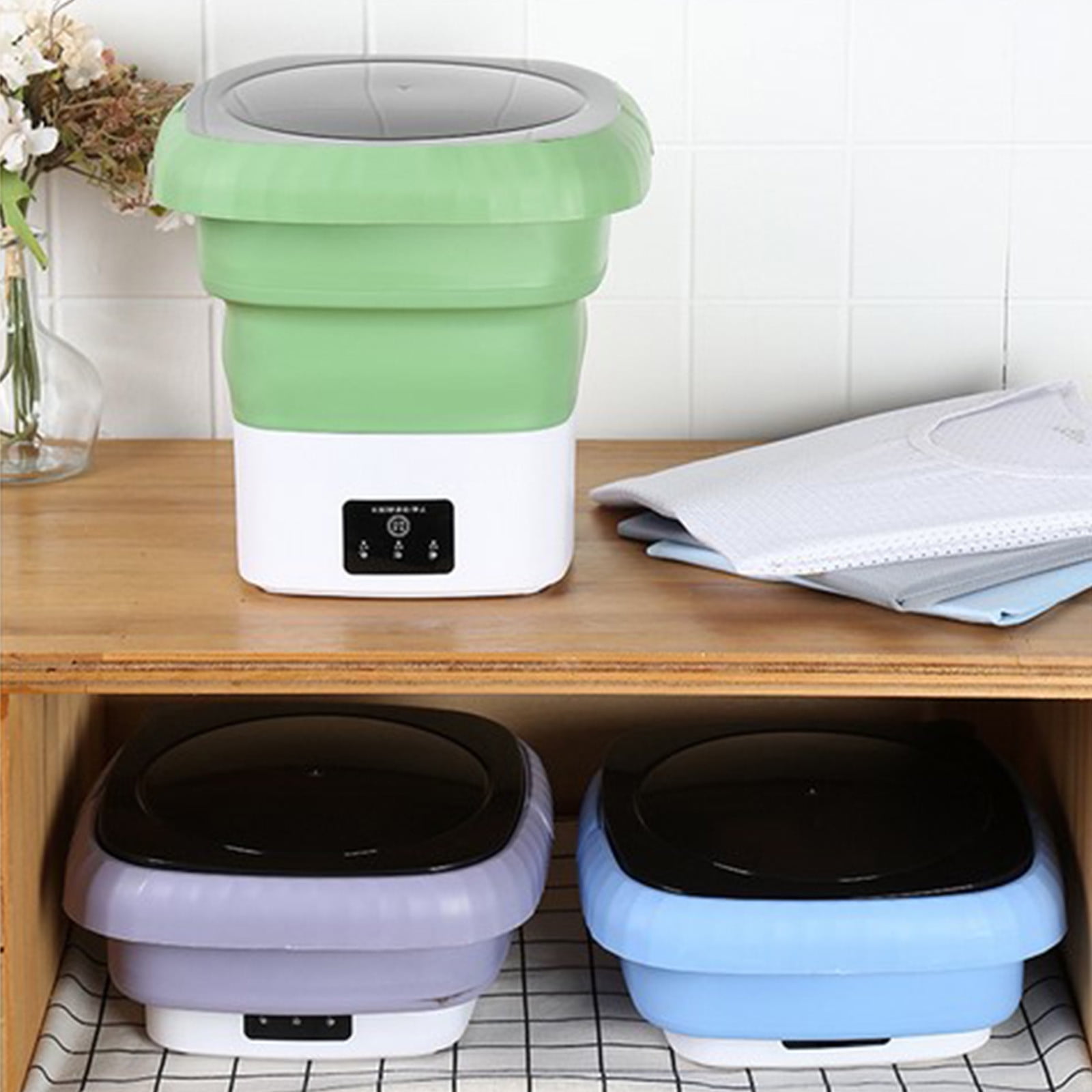 Dianli Foldable Portable Mini Washing Machine For Dorms And Travel, Compact Washer For Underwear Baby Clothes And Small Loads, Lightweight Space‑Saving Design Ideal For Apartments And RVs
