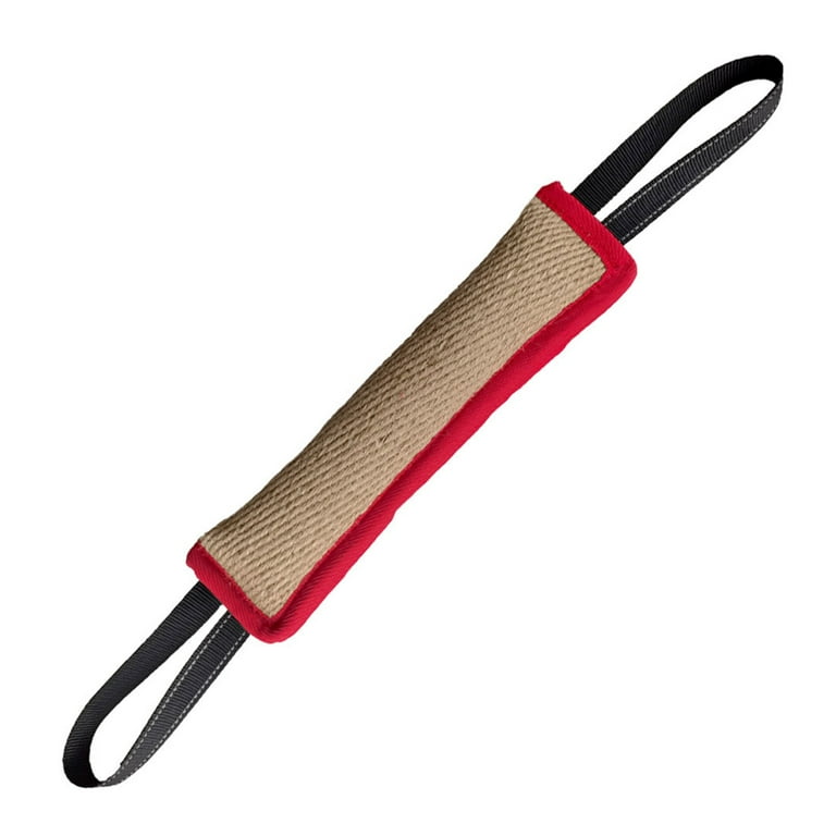 Walbest Dog Tug Toy Dog Bite Jute Pillow Pull Toy with Strong