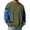 Army Green, variant on Mens Sweatshirts Shirt Casual Long Sleeve Pullover Color Block Camo Comfortable Ribbed Knit Blouses Spring Trendy V Neck Tops Khaki S