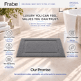 thumbnail image 4 of Frabe Ultra Soft Bathroom Rugs Absorbent, Non Slip Bath Mat 24"x43", Machine Washable with Rubber Backing, Quick Dry, Premium Microfiber Plush Carpet for Bathtub and Shower Floor, Dark Gray, 4 of 11