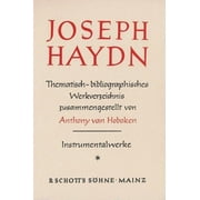 Haydn Thematic Catalog Vol. 1 (Hardcover)
