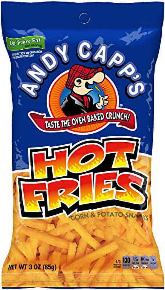Andy Capp's Snack Fries 4 Flavor Variety Pack | 12 count, 3 oz. bags