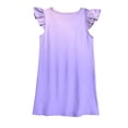 thumbnail image 3 of Cute Mini Dresses for Toddlers Girls Ruffle Cap Sleeve Sundresses 3-6 Years Kids Trendy Gradient Printed Pullover Crewneck Vacation Dress, 3 of 4