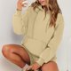 thumbnail image 5 of Sudadera Conjunto de chándal de 2 piezas para mujer, traje de chándal cómodo y holgado a la moda Ygjytge Beige T M para Mujer, 5 of 6