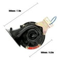 thumbnail image 4 of Intensificador de sonido Loud 105DB 12V/24V negro impermeable cuerno de caracol eléctrico cuerno de Tomshoo Intensificador de sonido, 4 of 7