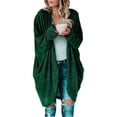 thumbnail image 6 of Uhndy 2022 Jackets for Women, Women Casual Christmas Printed Blouse Mid-Length Cardigan Long Sleeve Solid Tops Sweater Winter Coats Christmas Gifts for Women, 6 of 6