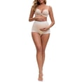 thumbnail image 2 of INSPIRE CHIC Women's Full Coverage Maternity Underwear Plus Size High Waisted Ice Silk Invisible Breathable Panties XXL Light Pink, 2 of 4