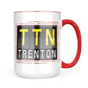 Neonblond TTN Airport Code for Trenton Mug gift for Coffee Tea lovers