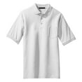 thumbnail image 5 of Yellow Rooster Men's Short Sleeve Silk Touch Polo with Pocket White L, 5 of 6