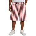 thumbnail image 4 of Trgacdwlo Men's Shorts Casual Striped Elastic Waist Beach Shorts for Men with Pocket Lightweight Sports Running Athletic Shorts for Men, 4 of 6