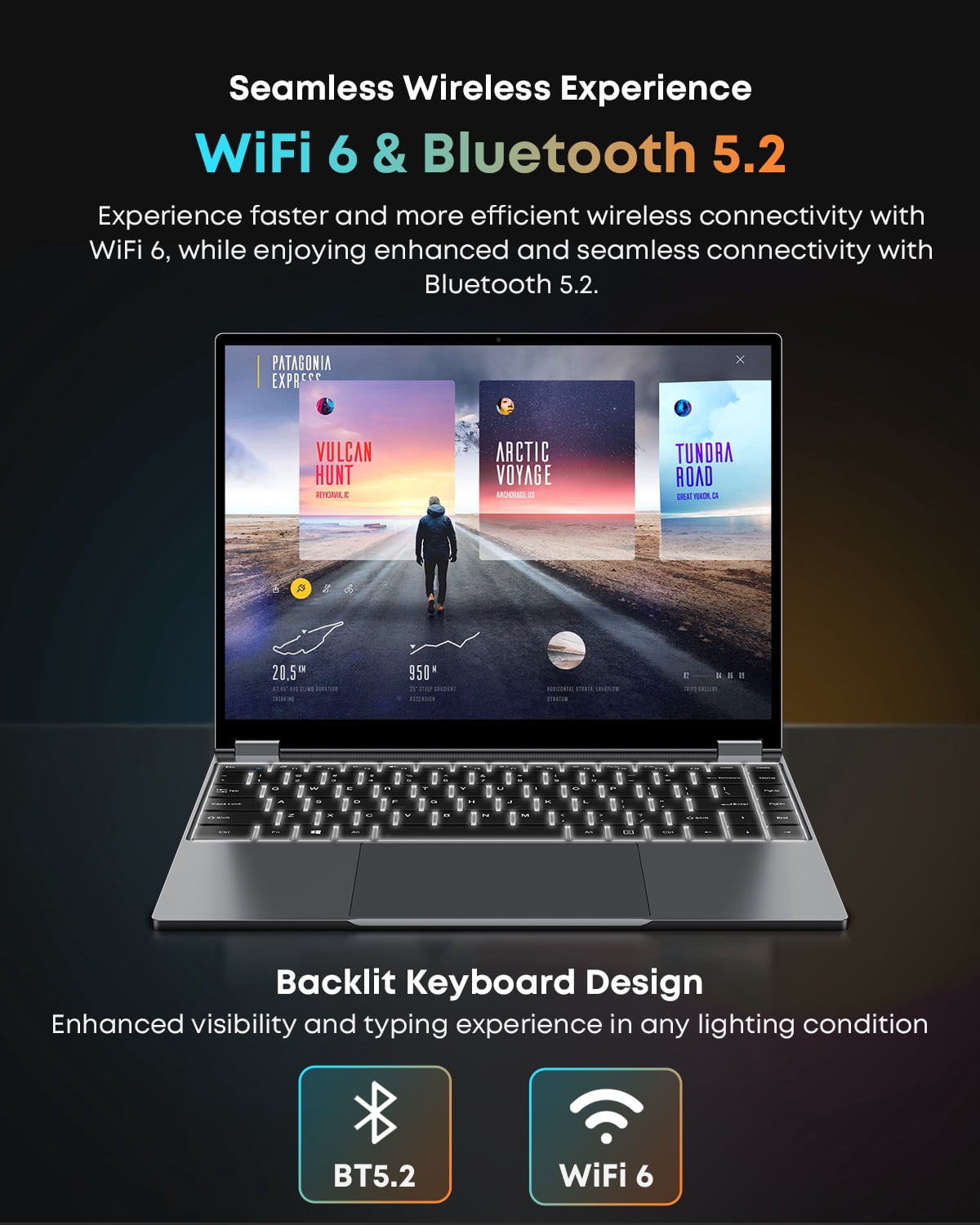 CHUWI FreeBook 13.5" Touchscreen Laptop 512GB SSD 12GB RAM,Intel Quad-Core N100(Beat to Core i3-1115G4, Up to 3.4GHz),Windows 11,2 in 1 Gaming Tablet Notebook Computer,IPS Display