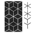 thumbnail image 1 of Pegatinas de pared de espejo, pegatinas de pared acrílicas impermeables DIY para sala de estar, baño, oficina, tienda, negro M, 1 of 5