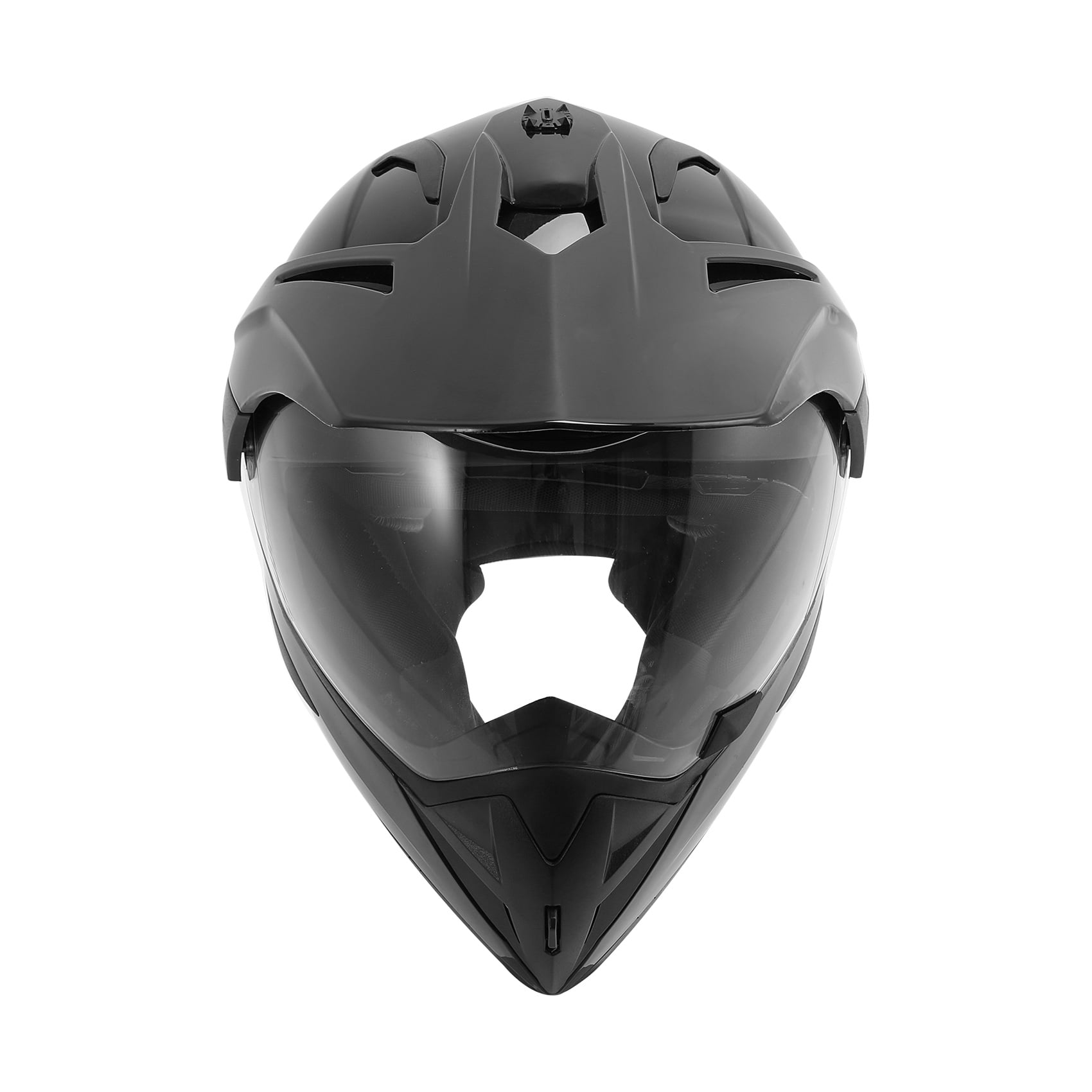 TCMT DOT Motorcross Full Face Helmet Flip up Dual visor Adult Motorcycle Helmet for Atv Offroad Street Dirt Bike Black M Size