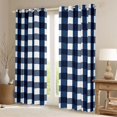 thumbnail image 2 of Homewish Abstract Buffalo Curtains Pack of 2 (42x84 Each) for Female Men Adults,Geometric Plaid Grid Curtains Blackout,Vintage Aesthetic Bedroom Curtains,Lightweight Room Decor, 2 of 6