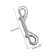 thumbnail image 5 of TEHAUX 6Ud Clips Doble Extremo De Metal Para De Perro Con Resistente Y Acabado Plateado, 5 of 7