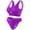 Purple, variant on Elainilye Fashion Womens Sports Bras Set Seamless Suspender Breathable Gathering Bra Sports Underwear Set,Pink
