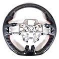 thumbnail image 2 of IKON MOTORSPORTS , Volant Compatible avec Ford Mustang 2018-2023, Kits de Volant en Fibre de Carbone Noire avec Coutures Rouges en Cuir Véritable, 2 of 4
