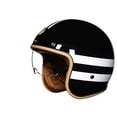 thumbnail image 2 of BAIANNAN Approved Retro Open Face Motorcycle Helmets 3/4 Half Helmet for Moto Moped Jet Helmet with Clear Lens Capacete De Moto, 2 of 3