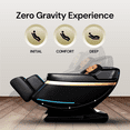 thumbnail image 4 of Zero Gravity Full Body Massage Chair Recliner, 4 Massage Modes, Airbag Leg Massage and Optional Back Warmth, Bliss Collection, Mothers Day Gift, Black Faux Leather,, 4 of 9