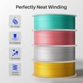 thumbnail image 3 of Filamento para impresora 3D ELEGOO Silk PLA, 1,75 mm, gris plateado, 1 kg, 3 of 7