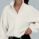 thumbnail image 1 of Abrigo Chaqueta de moda con cuello alto y cremallera para mujer, traje diario de color sólido (blanco M) Cgtredaw Blanco T M para Mujer, 1 of 6