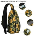thumbnail image 2 of Sunflower with Inspirational Quote Sling Bag, Lightweight Durable Crossbody Backpack, Adjustable Strap, Multiple Compartments for Daily Commuting and Gym, 2 of 4