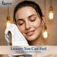 thumbnail image 4 of Linteum Textile Face Towel Set, 13x13 Inch, 100% Soft Cotton, 16 Single Ring Spun Washcloths, Absorbent & Durable Face Towel for Household, Spa, Gym and Hotels - 12 Pack (White), 4 of 7