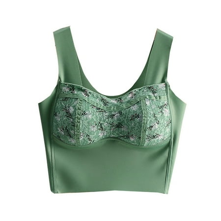 Ramiter Women S Lingerie Dry Running Underwear Woman Shockproof Size Large with String Bras Quick Fitness M Green