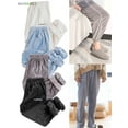 thumbnail image 5 of BadPiggies Women's Plush Pajama Pants Casual Fluffy Sleepwear Fleece Sleep Trousers Plus Size (Gray), 5 of 7