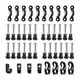 thumbnail image 1 of Kit de ojos de almohadilla para kayak perfecl tornillos de acero inoxidable 10 ojales 4 ganchos en J, 1 of 6