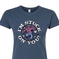 thumbnail image 3 of Marvel Spider-Man - Valentine I'm Stuck On You - Juniors Fitted Graphic T-Shirt, 3 of 5