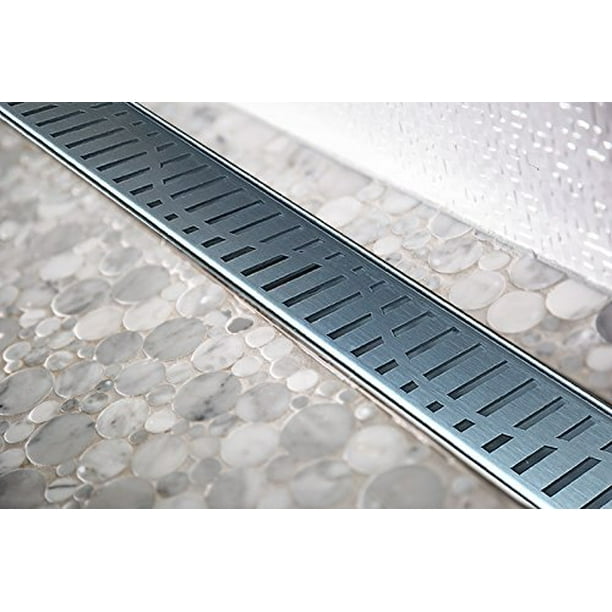 Royal Linear Shower Drains Wind stainless steel Luxurious line by