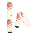 thumbnail image 2 of Strawberry Cake Womens Thigh High Stocks Over Knee High Socks Thigh Tigh Boot Stockings, 2 of 7