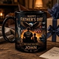 thumbnail image 3 of Custom Patriotic Dad Mug, Personalized Father’s Day Coffee Mug for Him, Eagle USA Dad Gift, Best Dad Ever Custom Name Cup, 3 of 7