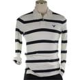 thumbnail image 1 of American Eagle Outfitters Polo de rugby de manga larga para hombre, azul, pequeño, 1 of 1