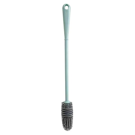 

Cntydi Brushes Long Handle Silicone Cup Brush Artifact Household Kitchen Cleaning Milk Bottle Brush Glass Insulation Cup Brush Gifts