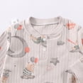 thumbnail image 7 of CAUYDY Boys Clothes for Baby Newborn Sleepers 3 6 9 12 18 24 Months Preemie Long Sleeve Romper Infant Boy Pajamas Fall Winter Toddler Bodysuit Light Gray for Sizes 9-12 Months, 7 of 7