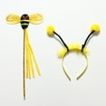 thumbnail image 3 of Doomiva Bumble Bee Dress Up Set Bee Wings Antenna Headwear Wand Insect Bug Fancy Dress for Party Show Type N-6 One Size, 3 of 7