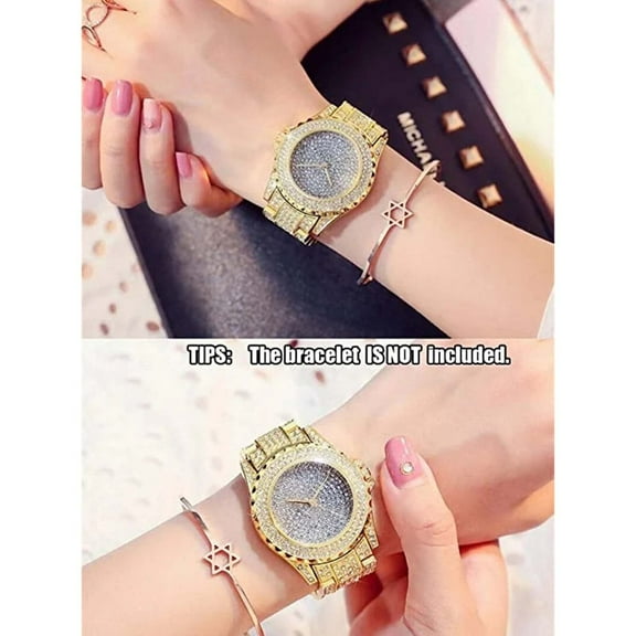 Ladies Rhinestone Watch Gypsophila Diamond Steel Strap Bracelet Alloy Quartz Ladies Watch