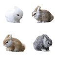 thumbnail image 1 of Simulated Rabbit Small Crouching Rabbit Furnishings Home Crafts Ornaments Animal Static Model （4pcs）, 1 of 9