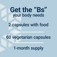 thumbnail image 5 of Life Extension Bioactive Complete B-complex, Heart, Brain And Nerve Support, Healthy Energy, Metabolism, Complete B Complex, 60 Vegetarian Capsules, 5 of 11