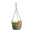 thumbnail image 2 of Cesta colgante para plantas con forro de plástico, cuerda de yute tejida, macetero de pared para interior y exterior para plantas en maceta, cesta decorativa de almacenamiento, 20 cm de diámetro, 2 of 6