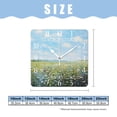 thumbnail image 2 of 16 Inch Wall Clock Battery Operated Square Clock Decorative for Office, Kitchen, Outdoor, Living Room，Flower Women Field Lovely Pattern, 2 of 4