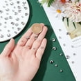 thumbnail image 3 of 120Pcs 4 Sizes Crimp Bead Covers Stainless Steel Crimp Beads Covers 3.5-7mm Half Round Open Crimp Beads Covers Silver, 3 of 5