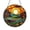 Acrylic 3.5 Inch, variant on Stained Glass Style Sunrise Panel, Bright Field and Mountain Window Hanging for Nature Lovers and Home Accents